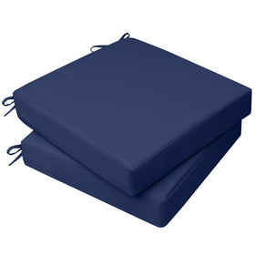 AAAAAcessories outdoor seat cushions navy blue two-pack front view enhances patio seating
