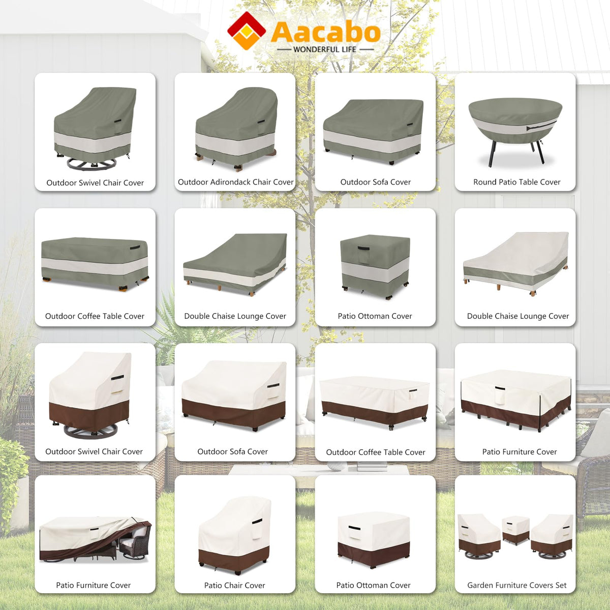 Elastic hem and buckles secure the cover against windy conditions