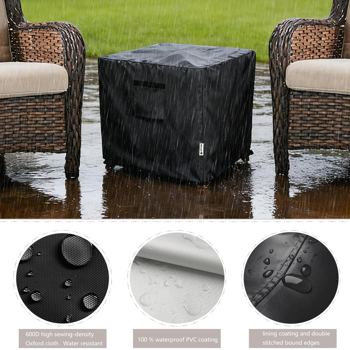 Aacabo full-coverage design shield against sun and weather