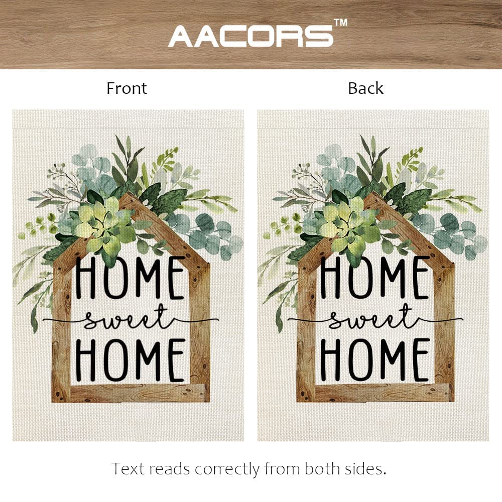 AACORS Eucalyptus Garden Flag decorates patios, porches, and yards with a charming spring vibe.