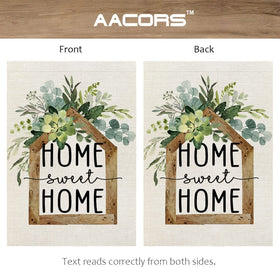 AACORS Eucalyptus Garden Flag decorates patios, porches, and yards with a charming spring vibe.