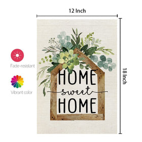 AACORS Eucalyptus Garden Flag brings vibrant colors to welcoming outdoor spaces.