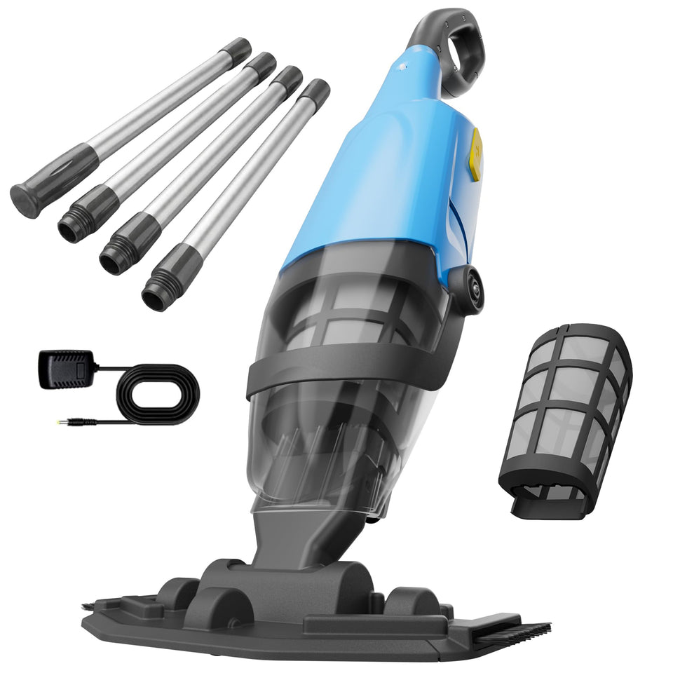 aaculpet handheld pool vacuum in front view delivering powerful above-ground cleaning