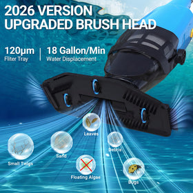 aaculpet handheld pool vacuum in use gliding smoothly across pool floor