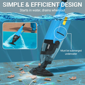 aaculpet handheld pool vacuum lightweight design makes cleaning easier and less tiring
