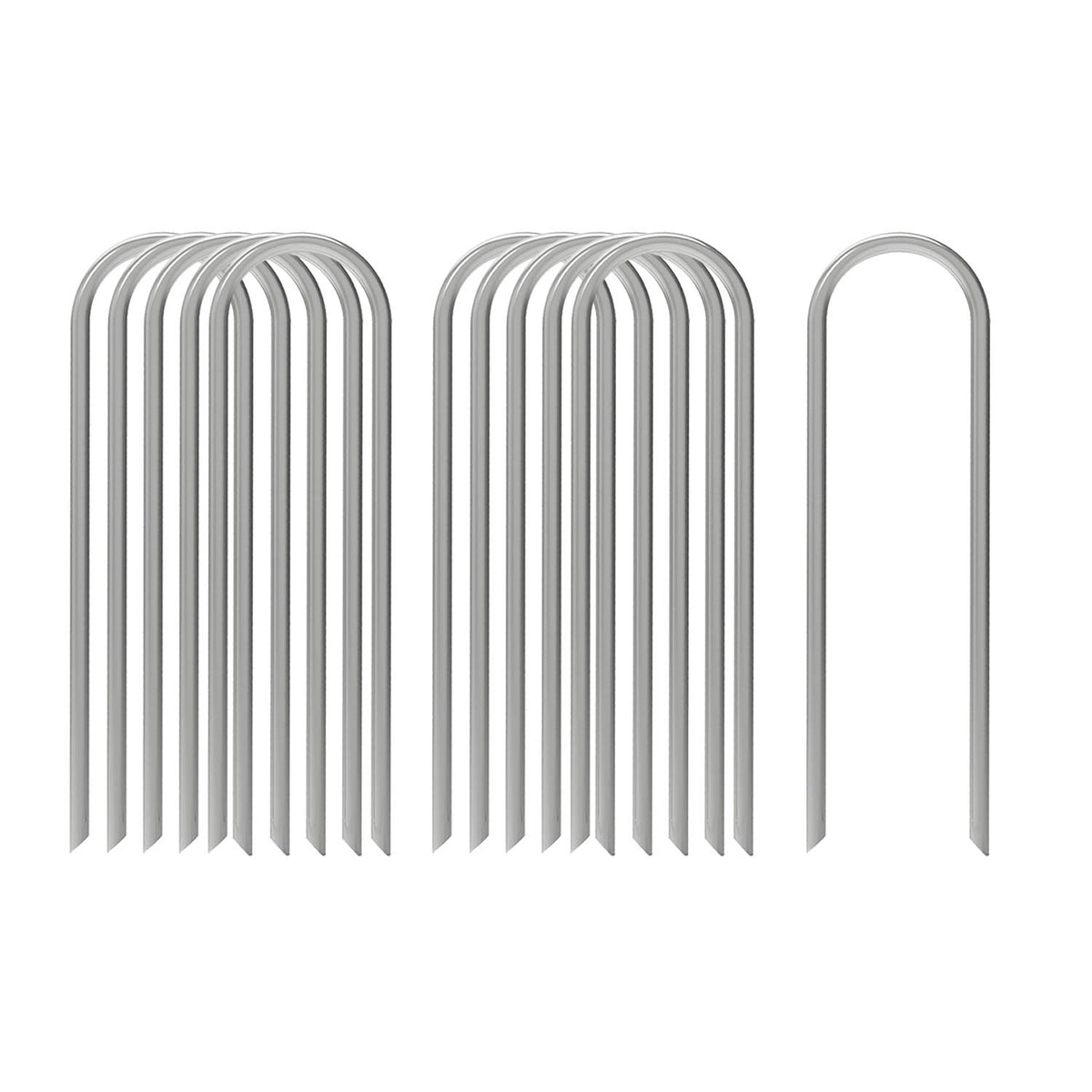 AAGUT 100x metal garden stake with round top secures hoses and fabric