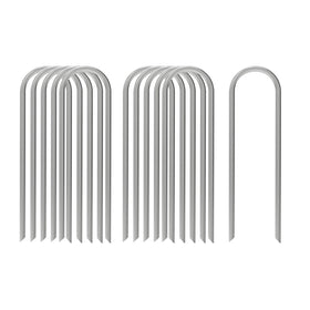 AAGUT 100x metal garden stake with round top secures hoses and fabric