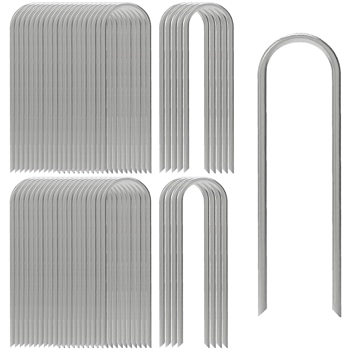AAGUT 12-inch garden stake pack secures tents, fences, and garden borders.