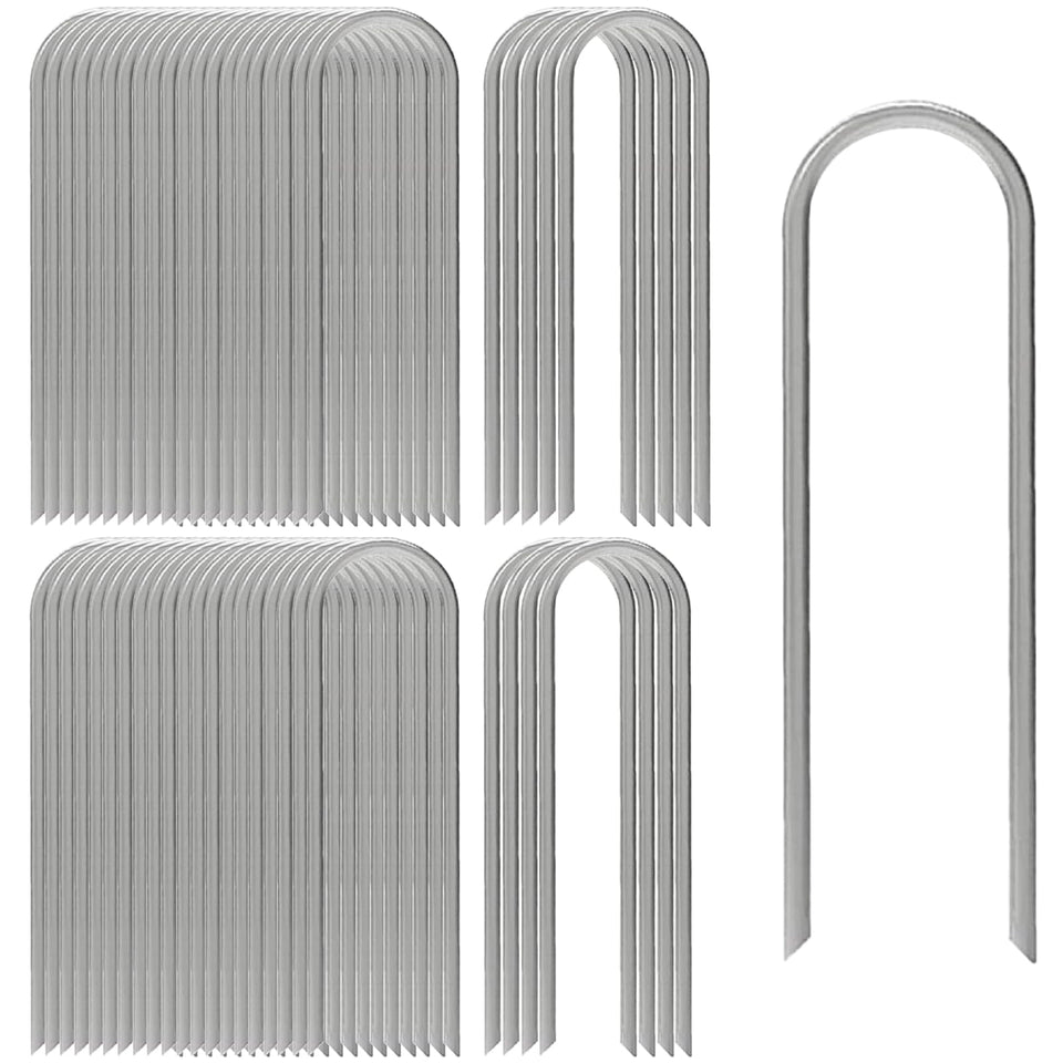 AAGUT 12-inch garden stake pack secures tents, fences, and garden borders.