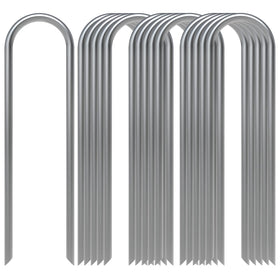 AAGUT 16-pack garden stakes secure 6-inch anchors for reliable drip irrigation.