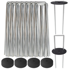 AAGUT landscape staples with gasket anchor a weed barrier securely