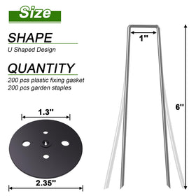 AAGUT vapor barrier stakes with washer caps resist rust outdoors
