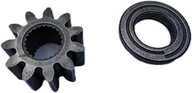 Aaron steering assembly close-up highlights durable gear teeth and fit.