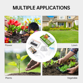 AAwipes indoor garden use depicts testing soil for healthy houseplants.