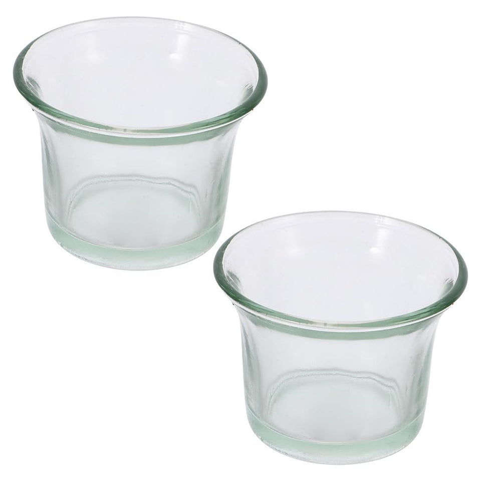 Abaodam glass feeder cup with hummingbird focus, ideal for balcony feeding.