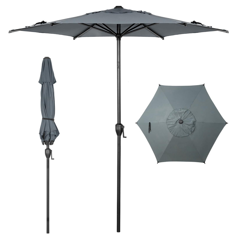 Abba Patio Lyon 7.5ft umbrella open for shaded outdoor dining