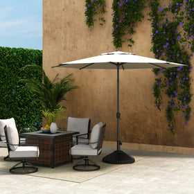 Abba Patio Lyon umbrella base sold separately for stable outdoor use.
