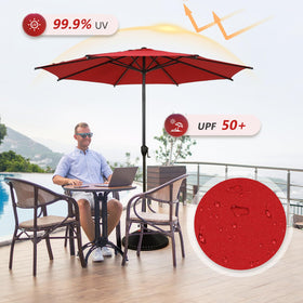 Abba Patio 9FT Lyon umbrella fabric with UPF 50+ protection and color durability.