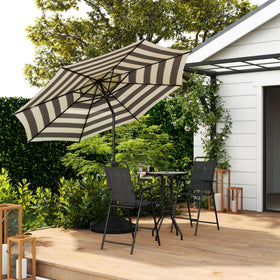 Tool-free setup and clip-closure on Abba Patio Lyon umbrella