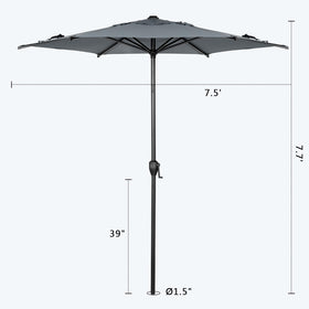 Abba Patio Lyon umbrella base sold separately for stable setup