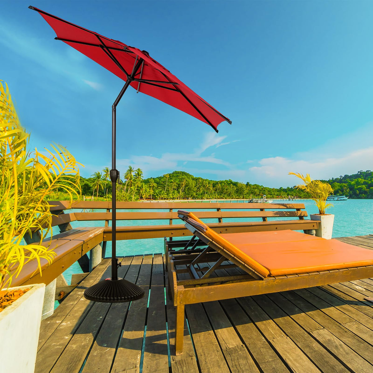 Abba Patio Lyon 4-6 people coverage fits family meals and poolside chats.