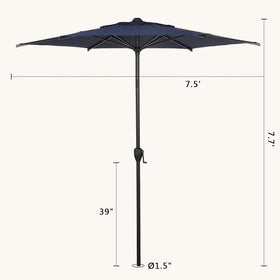 Abba Patio Lyon umbrella covers 4-6 people for relaxed outdoor gatherings.