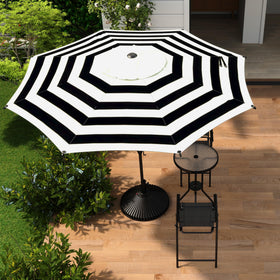 Crank tilt feature on Abba Patio Lyon umbrella for easy sun positioning