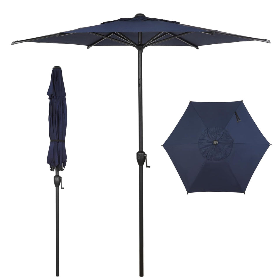 Abba Patio Lyon umbrella demonstrates easy setup for outdoor shade and quick use.