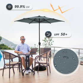 Abba Patio Lyon umbrella push-button tilt for directional shade