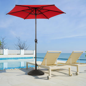Abba Patio Lyon UPF-50-plus fabric blocks most UV rays outdoors.
