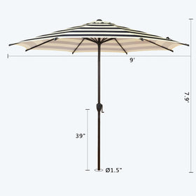 Abba Patio Lyon umbrella with UPF 50+ fabric for strong sun protection