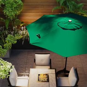 Abba Patio Lyon umbrella waterproof canopy beads water for fast drying outdoors