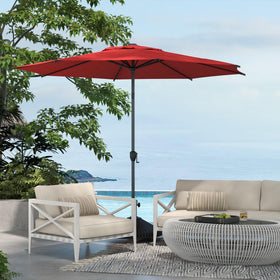 Base sold separately for Abba Patio Lyon umbrella setup flexibility.