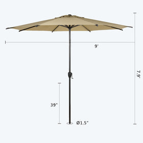 Abba Patio Lyon crank-operation demonstrating easy height adjustments for comfortable shading