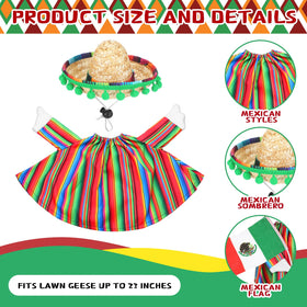 Abbylike sombrero adds festive detail for eye-catching yard accents.