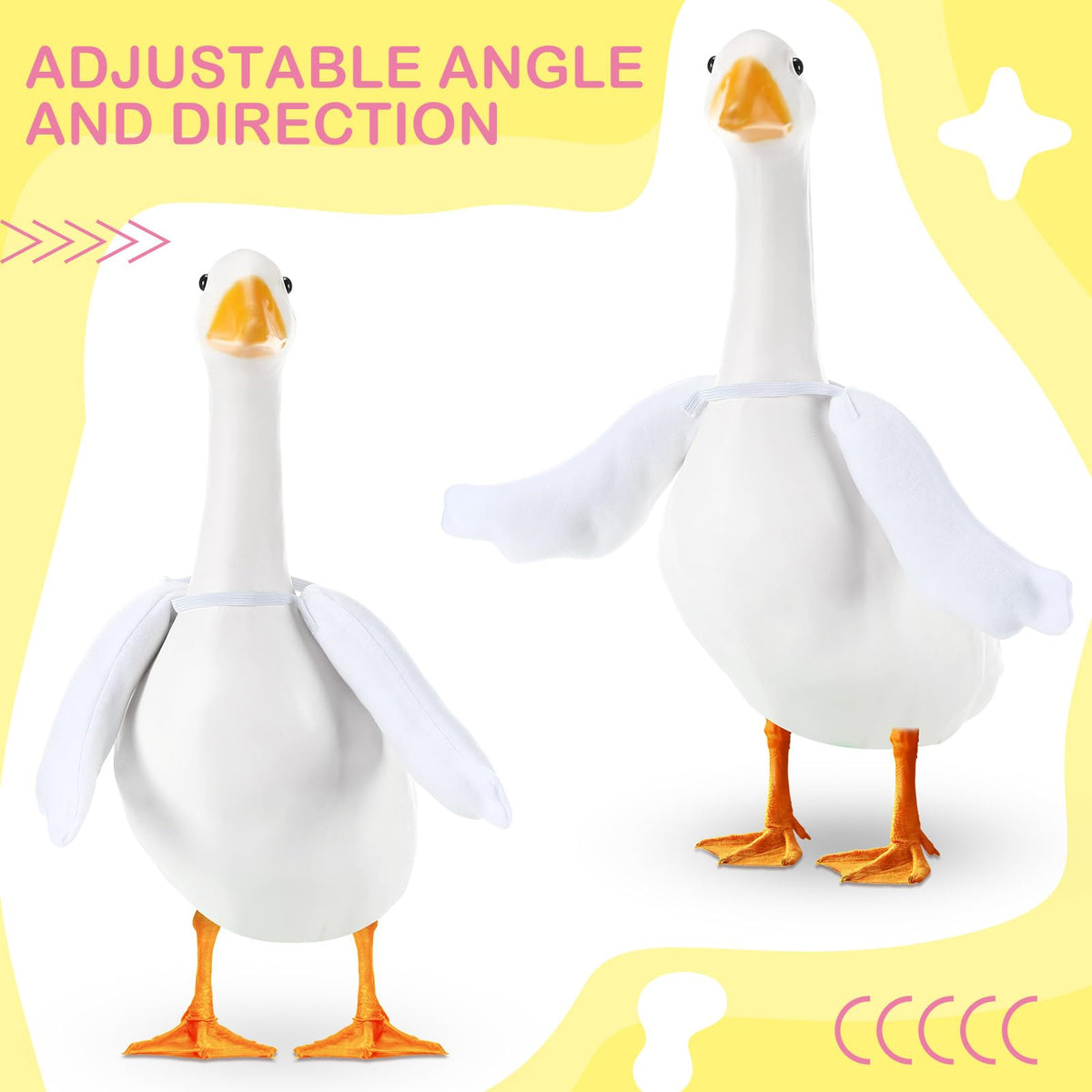 Abbylike versatile decoration pairs with other goose outfits for varied yard styles.