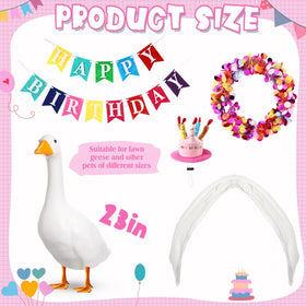 Abbylike Happy Birthday banner for porch geese, creates instant celebration look