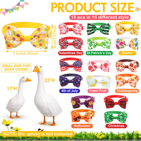 Abbylike Valentines Day goose bow tie brightens curb appeal