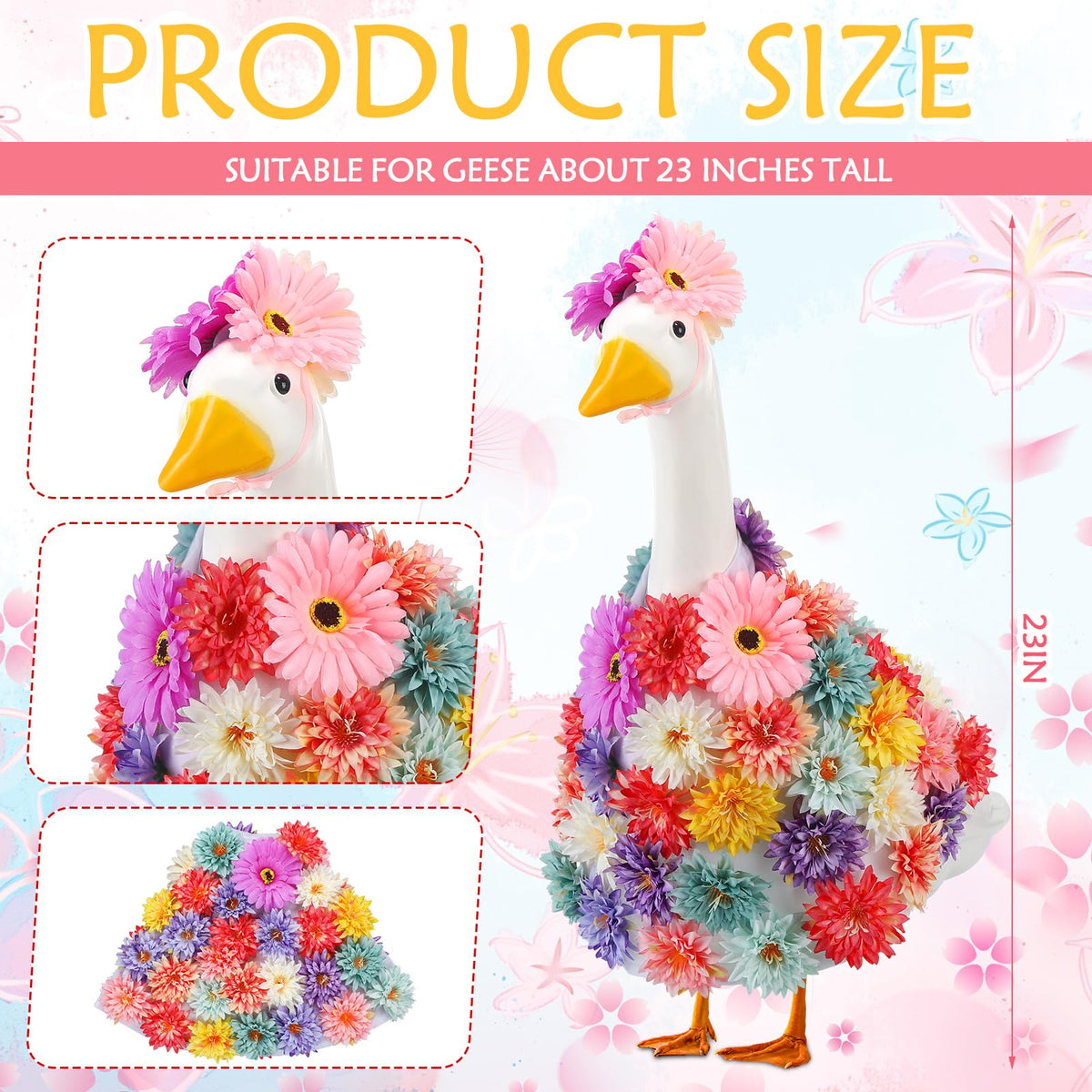 Abbylike vivid patterns on an outdoor-ready goose outfit.