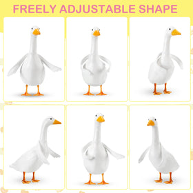 Wired-neck Abbylike wings easy to shape for goose pose adjustments