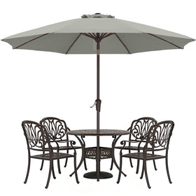 ABCCANOPY 10ft patio umbrella canopy close-up for durable shade and color.