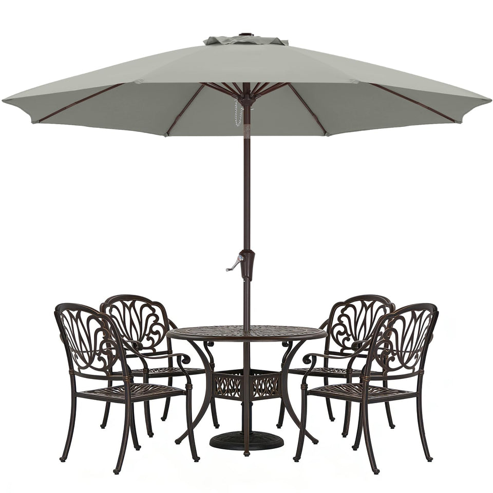 ABCCANOPY 10ft patio umbrella canopy close-up for durable shade and color.