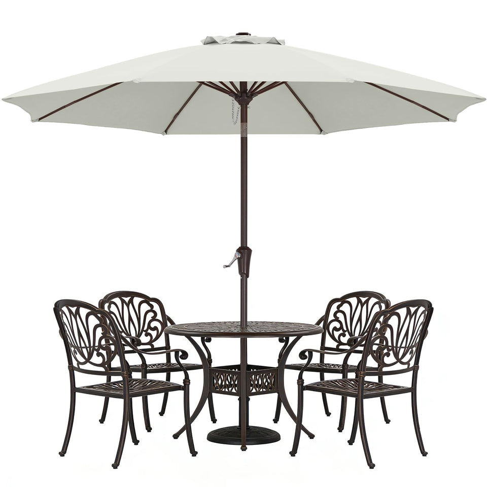 ABCCANOPY 10ft patio umbrella overview showcasing wide shade for patios and pools