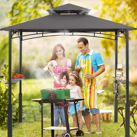 ABCCANOPY 8x5 grill gazebo in backyard setup with sturdy frame
