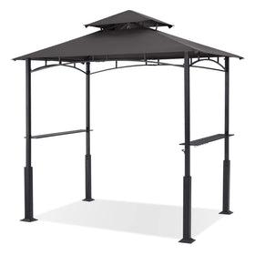 ABCCANOPY 8x5 grill gazebo front view showing shaded grilling area and spacious layout