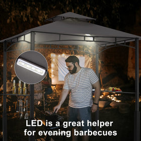 ABCCANOPY 8x5 grill gazebo packaging with frame and canopy top