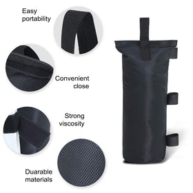 ABCCANOPY Velcro straps securing bag to canopy leg