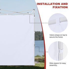 ABCCANOPY 86x120 inch sidewall fits 10x10 or 10x20 straight-leg canopies.