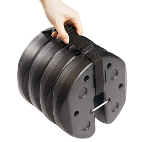 ABCCANOPY Easy Canopy Weights with lock design secure tent legs against wind.