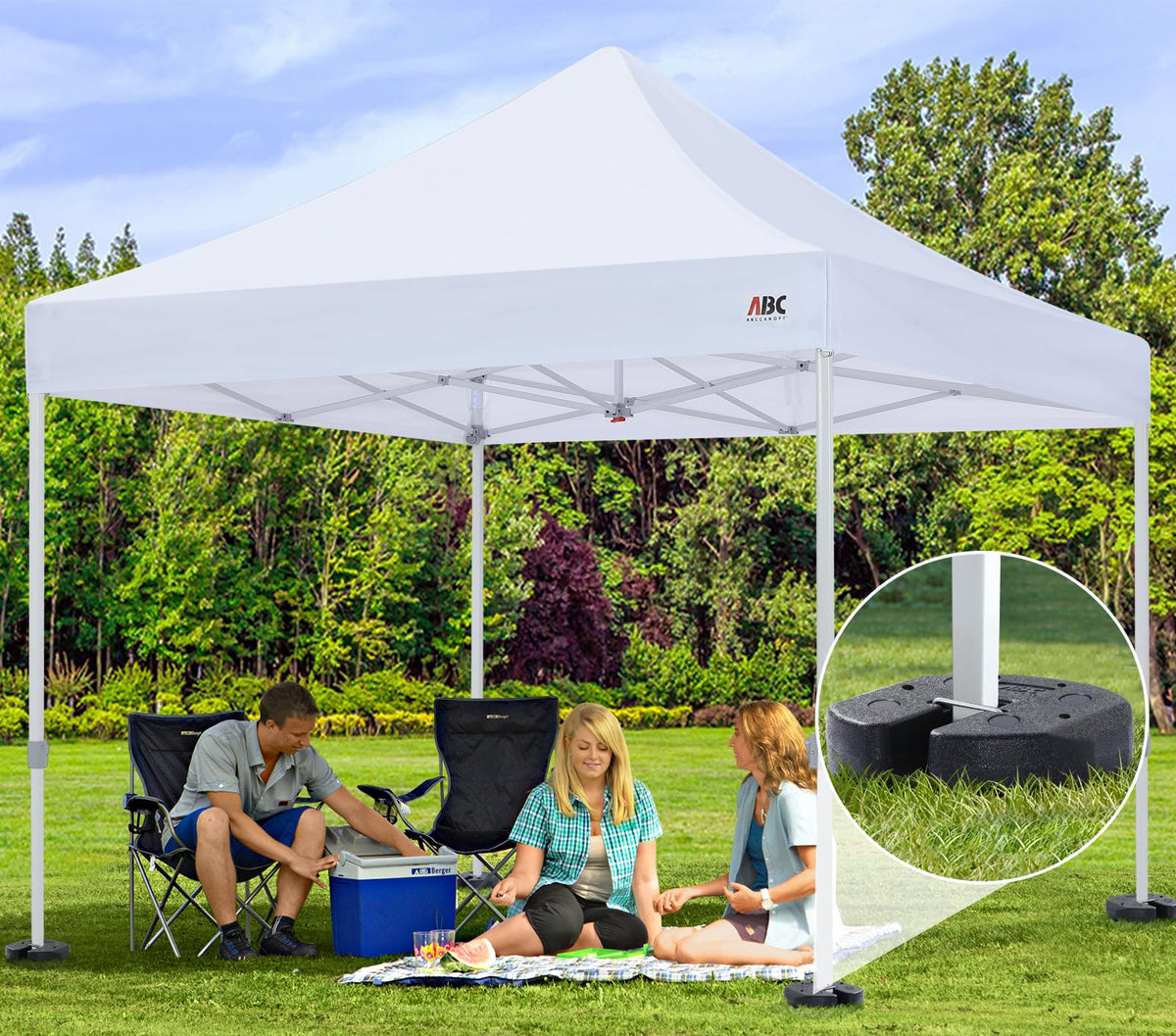 ABCCANOPY Multi-scenario weights stabilize tents, gazebos, and umbrellas.